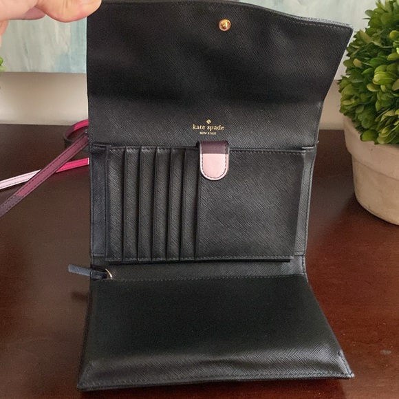 KATE SPADE ♠️ New York LAUREL WAY GEO SPOTLIGHT PINK MULTI CROSSBODY BAG EUC - Picture 12 of 17